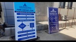 Information regarding DigiYatra system displayed at Pune International airport on Wednesday. (HT PHOTO) Information regarding DigiYatra system displayed at Pune International airport on Wednesday. (HT PHOTO)