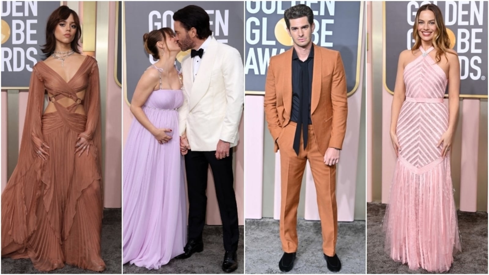 1600px x 900px - Golden Globe Awards: Jenna Ortega to Kaley Cuoco and Andrew Garfield to  Margot Robbie, who wore what at Golden Globes | Hindustan Times