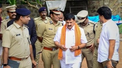 Karnataka home minister Araga Jnanendra in Mangaluru. (PTI) Karnataka home minister Araga Jnanendra in Mangaluru. (PTI)