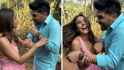 Shehnaaz Gill with Guru Randhawa. Shehnaaz Gill with Guru Randhawa.