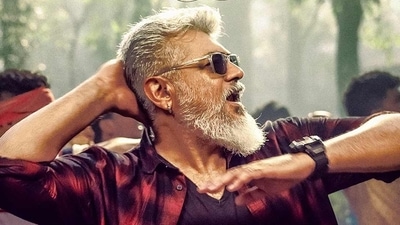 Thunivu movie review: Ajith Kumar in a still from the Tamil film. Thunivu movie review: Ajith Kumar in a still from the Tamil film.