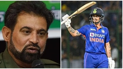 BCCI chief selector Chetan Sharma and Ishan Kishan (PTI Photo) BCCI chief selector Chetan Sharma and Ishan Kishan (PTI Photo)