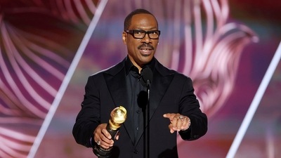Eddie Murphy at the Golden Globe Awards 2023. (AP) Eddie Murphy at the Golden Globe Awards 2023. (AP)