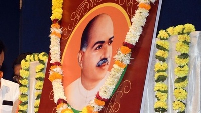 Bhartiya Jana Sangh founder Syama Prasad Mookerjee. (ANI Photo)