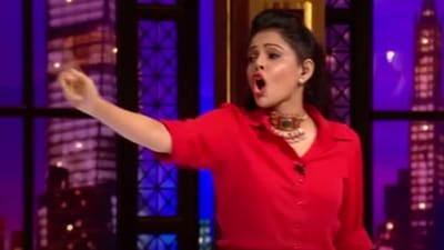 Namita Thapar got angry at her co-sharks. Namita Thapar got angry at her co-sharks.