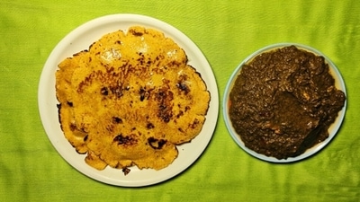 Sarson ka saag is a traditional Punjabi dish made with mustard leaves and spices. It is usually served with makki ki roti, which is made with corn flour. (Unsplash) Sarson ka saag is a traditional Punjabi dish made with mustard leaves and spices. It is usually served with makki ki roti, which is made with corn flour. (Unsplash)