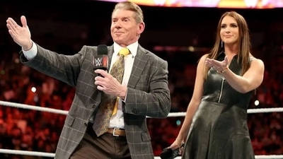 Vince McMahon with daughter Stephanie (WWE) Vince McMahon with daughter Stephanie (WWE)