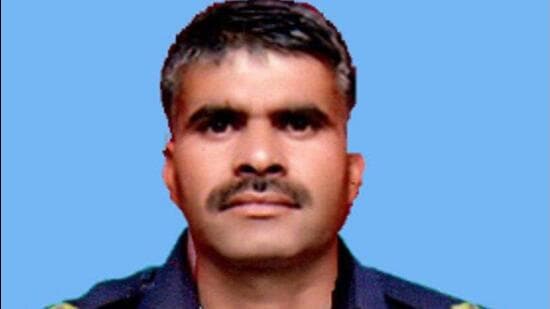 Naib Subedar Parshotam Kumar, one of the jawans died today in Jammu and Kashmir’s Kupwara after falling into a gorge (ANI Photo)