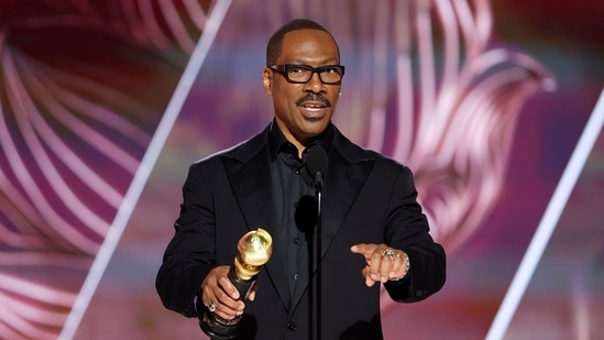 Eddie Murphy at the Golden Globe Awards 2023.(AP)