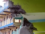 A structurally damaged house in Joshimath. (AFP)