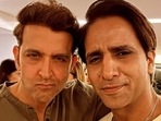 Hrithik Roshan poses with Arslan Goni, Sussanne Khan's boyfriend. Hrithik Roshan poses with Arslan Goni, Sussanne Khan's boyfriend.