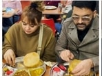 Kapil Sharma explores Amritsar with wife Ginni Chatrath and children Anayra and Trishaan. Kapil Sharma explores Amritsar with wife Ginni Chatrath and children Anayra and Trishaan.