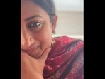 Smriti Irani took to Instagram to share the selfie along with an interesting caption.(Instagram/@smritiiraniofficial) Smriti Irani took to Instagram to share the selfie along with an interesting caption.(Instagram/@smritiiraniofficial)