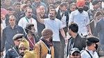 Former AICC president Rahul Gandhi in Ludhiana during Bharat Jodo Yatra. (Gurpreet Singh/HT) Former AICC president Rahul Gandhi in Ludhiana during Bharat Jodo Yatra. (Gurpreet Singh/HT)