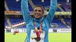 Rupal celebrates her win at U20 World Championship at Cali in 2021. (HT File Photo) Rupal celebrates her win at U20 World Championship at Cali in 2021. (HT File Photo)