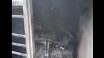 The room where the LPG cylinder explosion took place in the Tehsil Camp area of Panipat on Thursday morning. (HT Photo) The room where the LPG cylinder explosion took place in the Tehsil Camp area of Panipat on Thursday morning. (HT Photo)