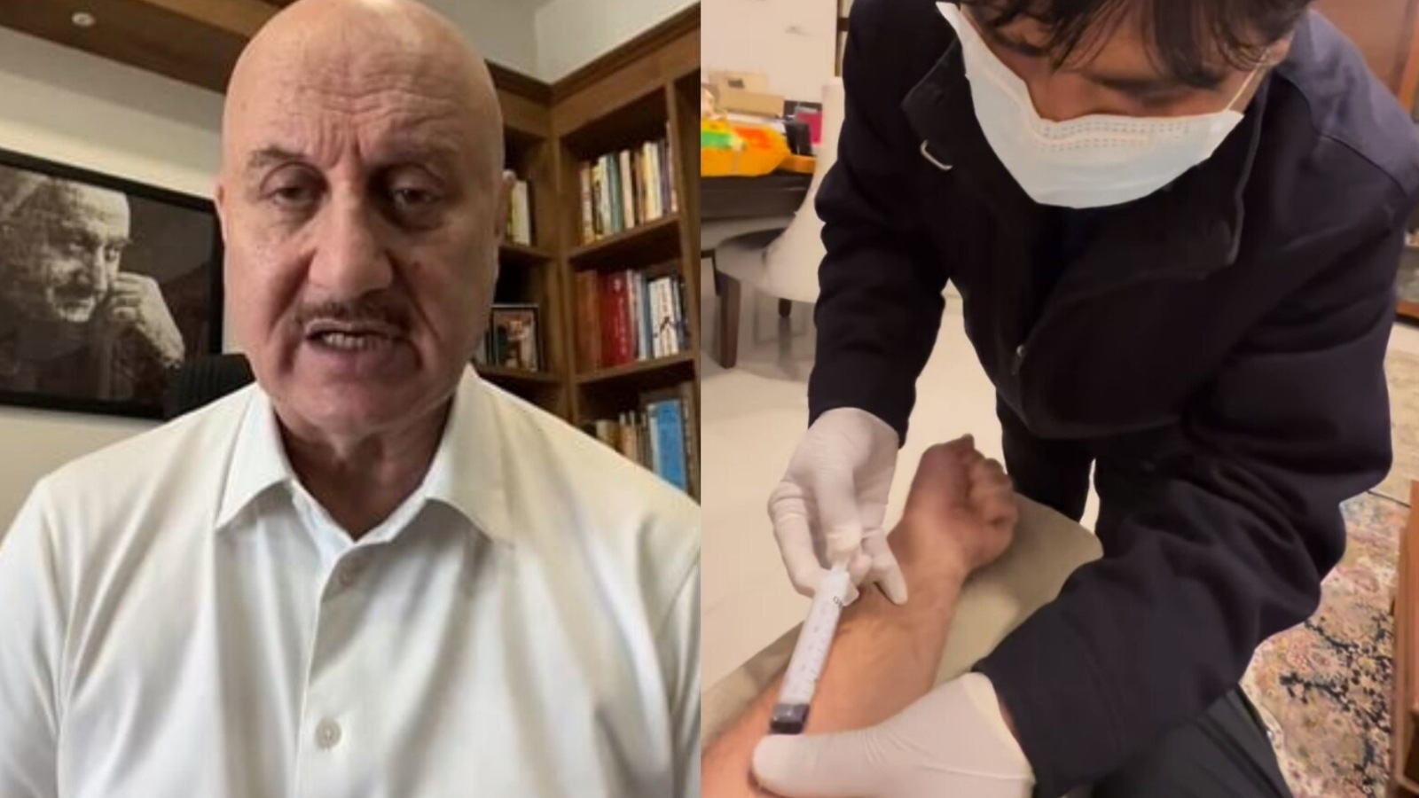 Anupam Kher chants ‘Om Namah Shivaya’ during medical check up. Watch