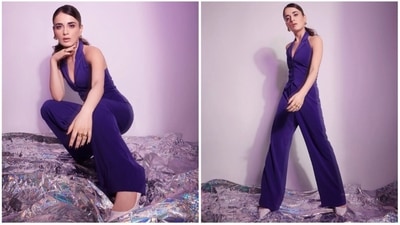 Radhika Madan is currently occupied with the promotions of her upcoming film Kuttey which is just a day away from its release. Apart from her acting skills, the Shiddat actor is also known for her sartorial fashion sense. Her latest Instagram pictures feature Radhika in a trendy one-colour co-ord set. (Instagram/@radhikamadan) Radhika Madan is currently occupied with the promotions of her upcoming film Kuttey which is just a day away from its release. Apart from her acting skills, the Shiddat actor is also known for her sartorial fashion sense. Her latest Instagram pictures feature Radhika in a trendy one-colour co-ord set. (Instagram/@radhikamadan)
