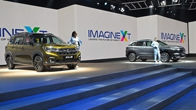 The show opened with the global premiere of Suzuki Motor Corporation's concept electric SUV 'eVX' which is slated to hit the market by 2025.&nbsp; (AFP)