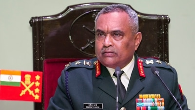 New Delhi: Chief of Army Staff General Manoj Pande addresses a press conference ahead of the Army Day, in New Delhi. (PTI) New Delhi: Chief of Army Staff General Manoj Pande addresses a press conference ahead of the Army Day, in New Delhi. (PTI)