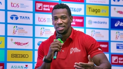 Jamaican sprinter Yohan Blake during a press conference, in Mumbai, (PTI) Jamaican sprinter Yohan Blake during a press conference, in Mumbai, (PTI)