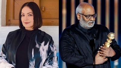 Actor Pooja Bhatt defended RRR's Golden Globe win by stating that some people can't others' happiness. Actor Pooja Bhatt defended RRR's Golden Globe win by stating that some people can't others' happiness.