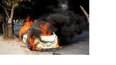 The three victims were trapped in such a massive fire that the police could only retrieve a few bones from the vehicle which were sent for autopsy. (Sourced pic for representation only)