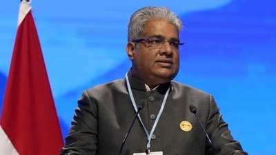 Union environment minister Bhupendra Yadav. (AP) Union environment minister Bhupendra Yadav. (AP)