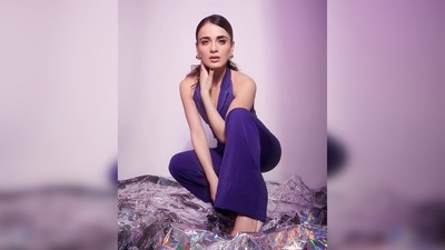 Radhika Madan kept it comfy yet trendy in this waistcoat set which comes with a halter-neck waistcoat and regular-fit trousers. (Instagram/@radhikamadan) Radhika Madan kept it comfy yet trendy in this waistcoat set which comes with a halter-neck waistcoat and regular-fit trousers. (Instagram/@radhikamadan)