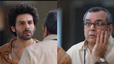 Kartik Aaryan on slapping Paresh Rawal in Shehzada. Kartik Aaryan on slapping Paresh Rawal in Shehzada.