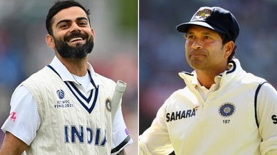 Virat Kohli is closing in on Sachin Tendulkar's record ODI centuries (Getty Images)