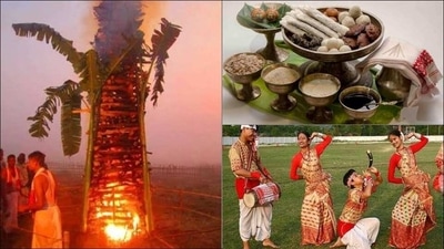 There are three types of Bihu - Rangali or Bohag Bihu (April), Kangali or Kati Bihu (October) and Bhogali or Magh Bihu (January). Magh Bihu, the harvest festival, falls every year around 14 and 15 January. This year, it will be observed on January 15. (Twitter/mi_hilly) There are three types of Bihu - Rangali or Bohag Bihu (April), Kangali or Kati Bihu (October) and Bhogali or Magh Bihu (January). Magh Bihu, the harvest festival, falls every year around 14 and 15 January. This year, it will be observed on January 15. (Twitter/mi_hilly)