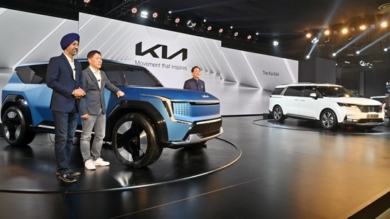 Multinational automobile manufacturer Kia made a number of announcements at the Auto Expo - The Motor Show 2023. (ANI)
