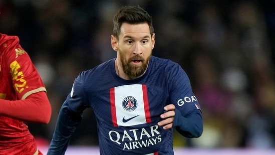 Lionel Messi in action for PSG.(AP)