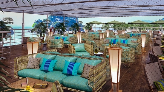 The MV Ganga Vilas has three decks, 18 suites, and a capacity of 36 tourists, as well as all of the luxury amenities. (PTI)