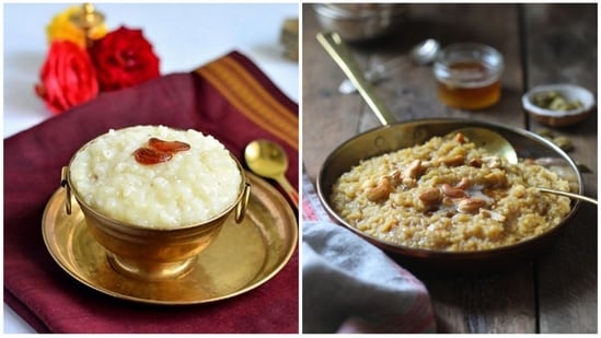 The traditional Pongal recipes are a combination of rice, lentils, and spices cooked together and served with ghee or clarified butter.(pinterest)