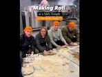 Foreigner volunteers to prepare food in Gurudwara Bangla Sahib.
