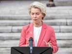 Russia-Ukraine War: European Commission president Ursula von der Leyen is seen. (AFP) Russia-Ukraine War: European Commission president Ursula von der Leyen is seen. (AFP)