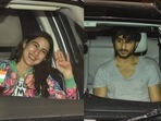 Siblings Sara Ali Khan and Ibrahim Ali Khan were seen visiting their father Saif Ali Khan and Kareena Kapoor at their Mumbai home. Siblings Sara Ali Khan and Ibrahim Ali Khan were seen visiting their father Saif Ali Khan and Kareena Kapoor at their Mumbai home.