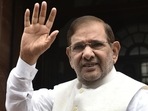 Sharad Yadav at the Parliament House in New Delhi, on August 2, 2017.(Sushil Kumar/ Hindustan Times) Sharad Yadav at the Parliament House in New Delhi, on August 2, 2017.(Sushil Kumar/ Hindustan Times)