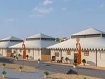 Kashi tent city: 100-hectare Kashi tent city ready to host tourists from across the world. (Twitter)