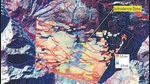A satellite image shows land subsidence in Joshimath. (Isro) A satellite image shows land subsidence in Joshimath. (Isro)