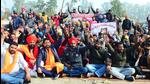 The indefinite strike by Punjab’s 108 Ambulance Employees Association entered the second day on Friday. The protesting ambulance drivers are demanding that the Aam Aadmi Party (AAP) government take back control of the service from the company. (Gurpreet Singh/HT) The indefinite strike by Punjab’s 108 Ambulance Employees Association entered the second day on Friday. The protesting ambulance drivers are demanding that the Aam Aadmi Party (AAP) government take back control of the service from the company. (Gurpreet Singh/HT)