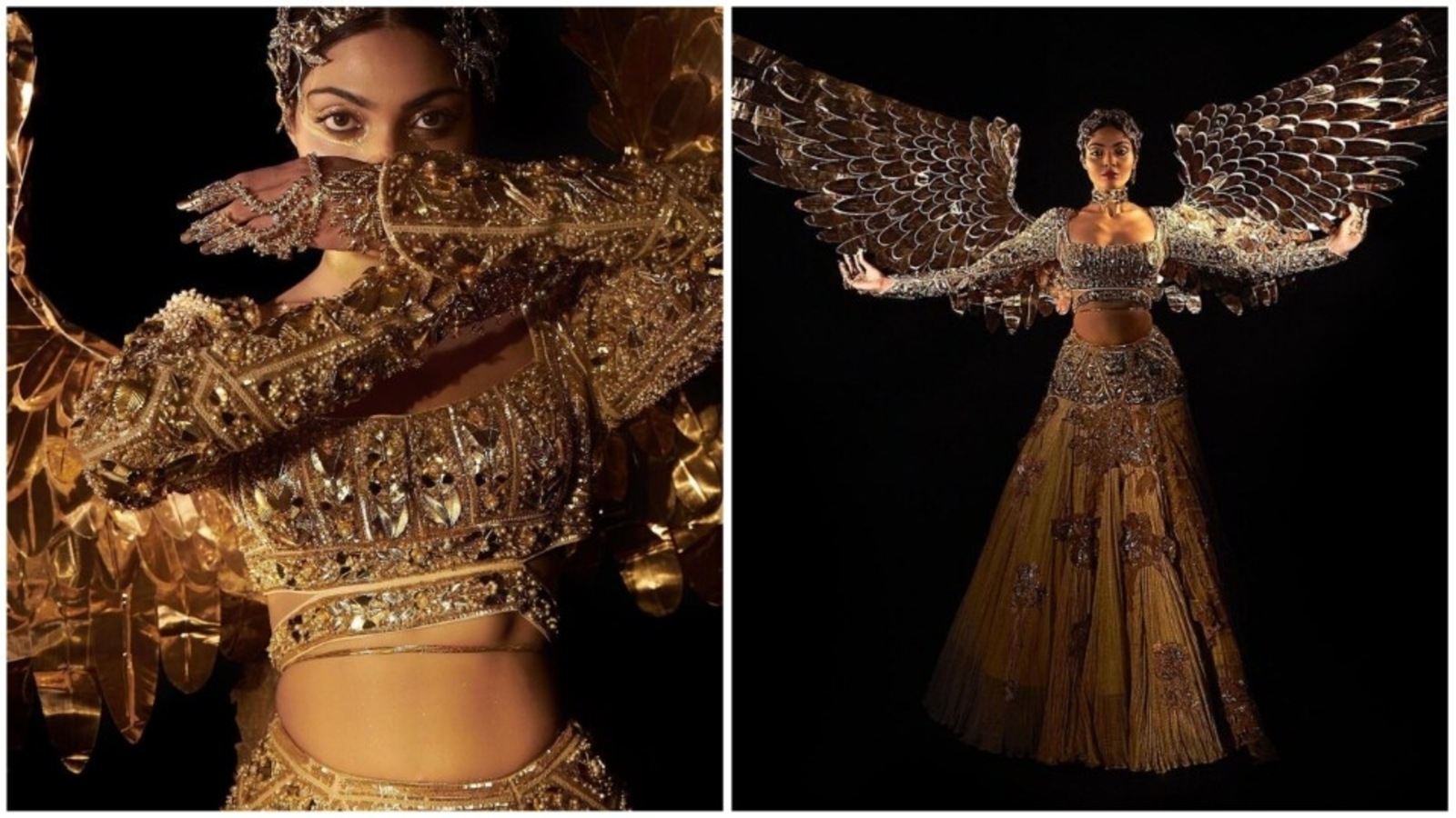 Miss Universe 2023 Divita Rai disguises as 'Sone ki Chidiya' for