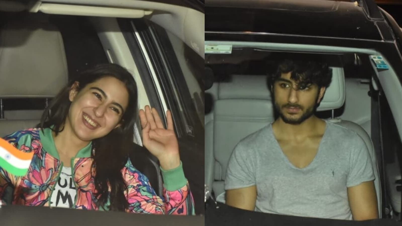 Sara Ali Khan and Ibrahim Ali Khan visit dad Saif Ali Khan, Kareena