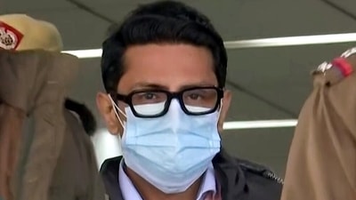 Accused Shankar Mishra leaves IGI Police Station after questioning in connection with the Air India passenger urinating case. (ANI File) Accused Shankar Mishra leaves IGI Police Station after questioning in connection with the Air India passenger urinating case. (ANI File)