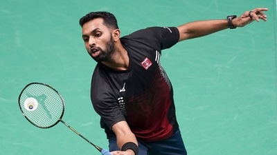 India's H. S. Prannoy plays a shot against Indonesia's Chico Aura Dwi Wardoyo during their men's singles match at the Malaysia Open badminton tournament (AP) India's H. S. Prannoy plays a shot against Indonesia's Chico Aura Dwi Wardoyo during their men's singles match at the Malaysia Open badminton tournament (AP)