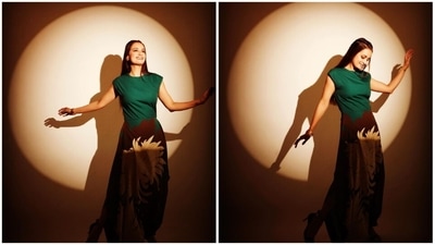 Dia Mirza has a very elegant fashion sense. She supports Indian artisans and wears sustainable clothing. The Rehna Hain Tere Dil Mein actor knows how to beautifully merge fashion with sustainable clothing and comes up with the most elegant and gorgeous looks. Her latest Instagram photos features Dia in an emerald green dhoti dress. (Instagram/@diamirzaofficial) Dia Mirza has a very elegant fashion sense. She supports Indian artisans and wears sustainable clothing. The Rehna Hain Tere Dil Mein actor knows how to beautifully merge fashion with sustainable clothing and comes up with the most elegant and gorgeous looks. Her latest Instagram photos features Dia in an emerald green dhoti dress. (Instagram/@diamirzaofficial)