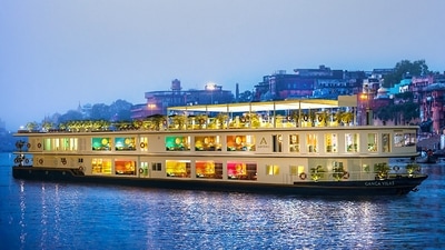 MV Ganga Vilas was flagged off by Prime Minister Narendra Modi in Varanasi on Friday. (PTI) MV Ganga Vilas was flagged off by Prime Minister Narendra Modi in Varanasi on Friday. (PTI)
