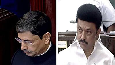 Soon after Ravi’s speech, Stalin put forth a resolution in the assembly that only the printed version of the speech go on record, following which the Governor left in a hurry, even before the national anthem could be played. (ANI) Soon after Ravi’s speech, Stalin put forth a resolution in the assembly that only the printed version of the speech go on record, following which the Governor left in a hurry, even before the national anthem could be played. (ANI)